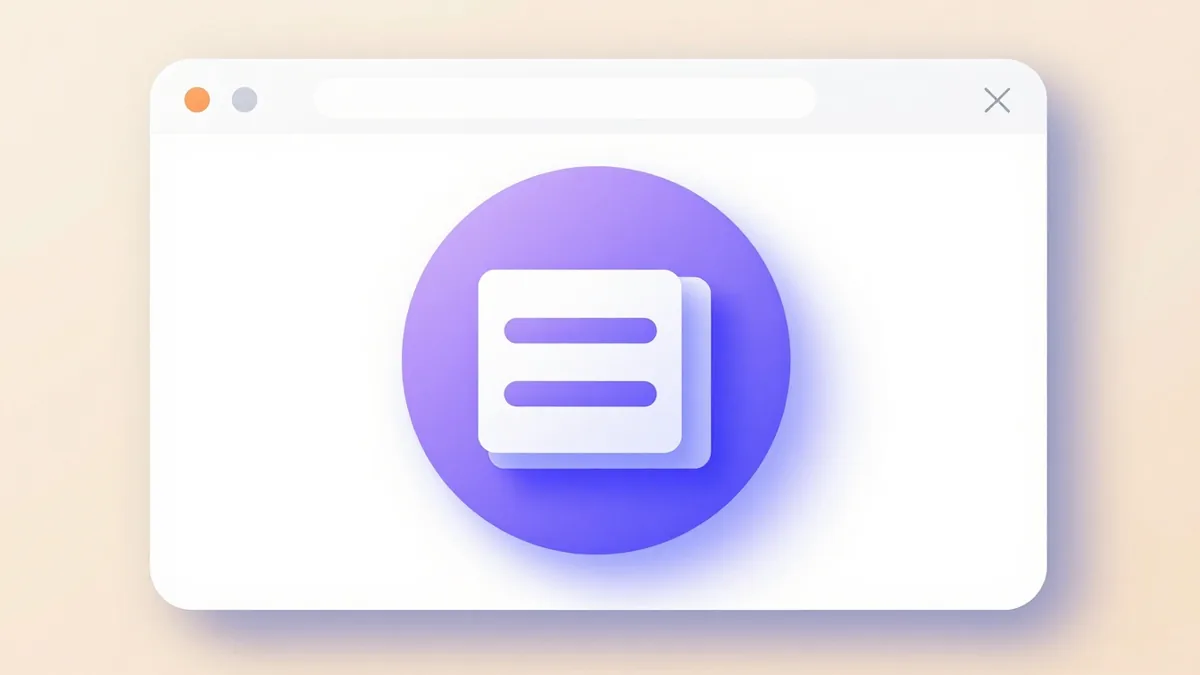 A browser window with a single large button and a finished website unfolding out of it